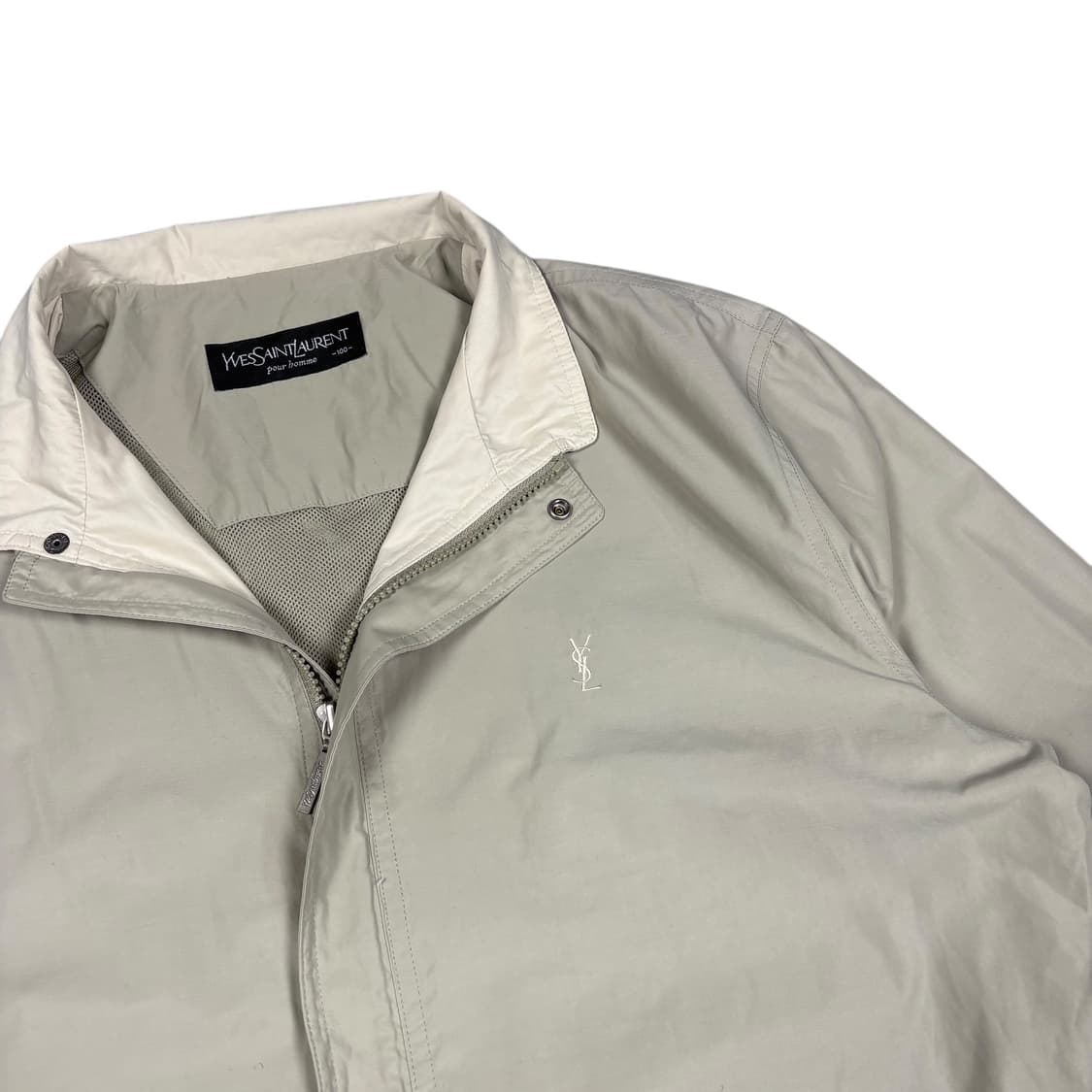 입생로랑 베이지컬러 블루종 상품이미지2