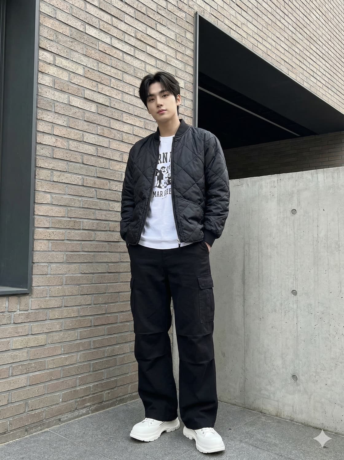 디키즈 블랙 퀄팅 봄버 자켓_L 상품이미지1