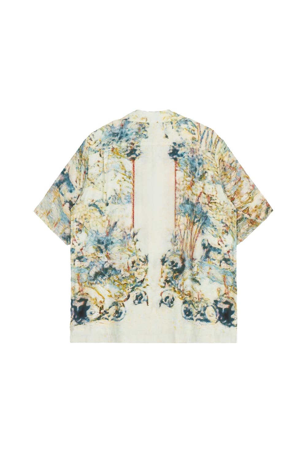 새상품 TAAKK 탁 베이지 실크 오픈 카라셔츠  상품이미지2