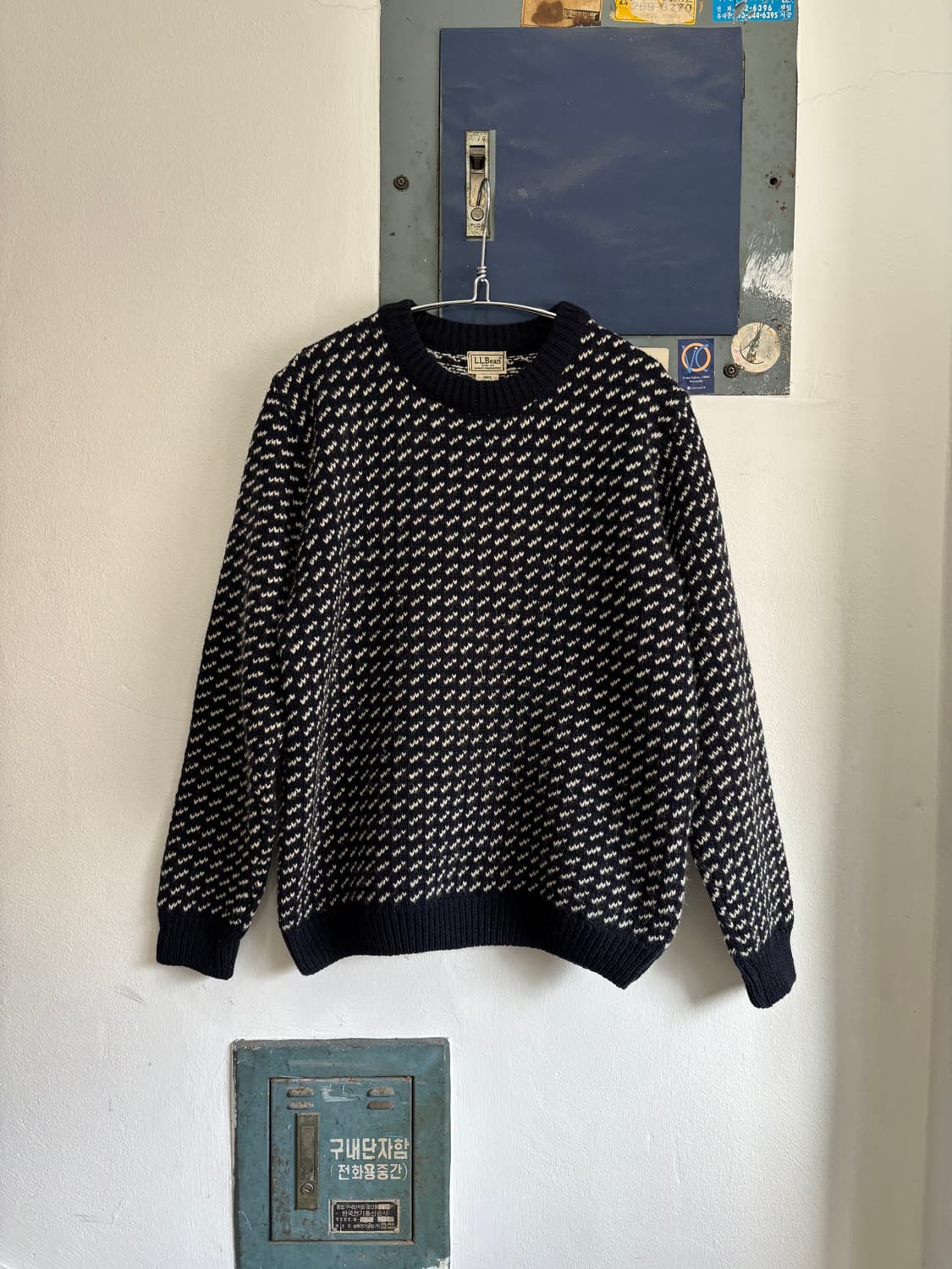 90s L.L.Bean Bird’s Eye Sweater 상품이미지1