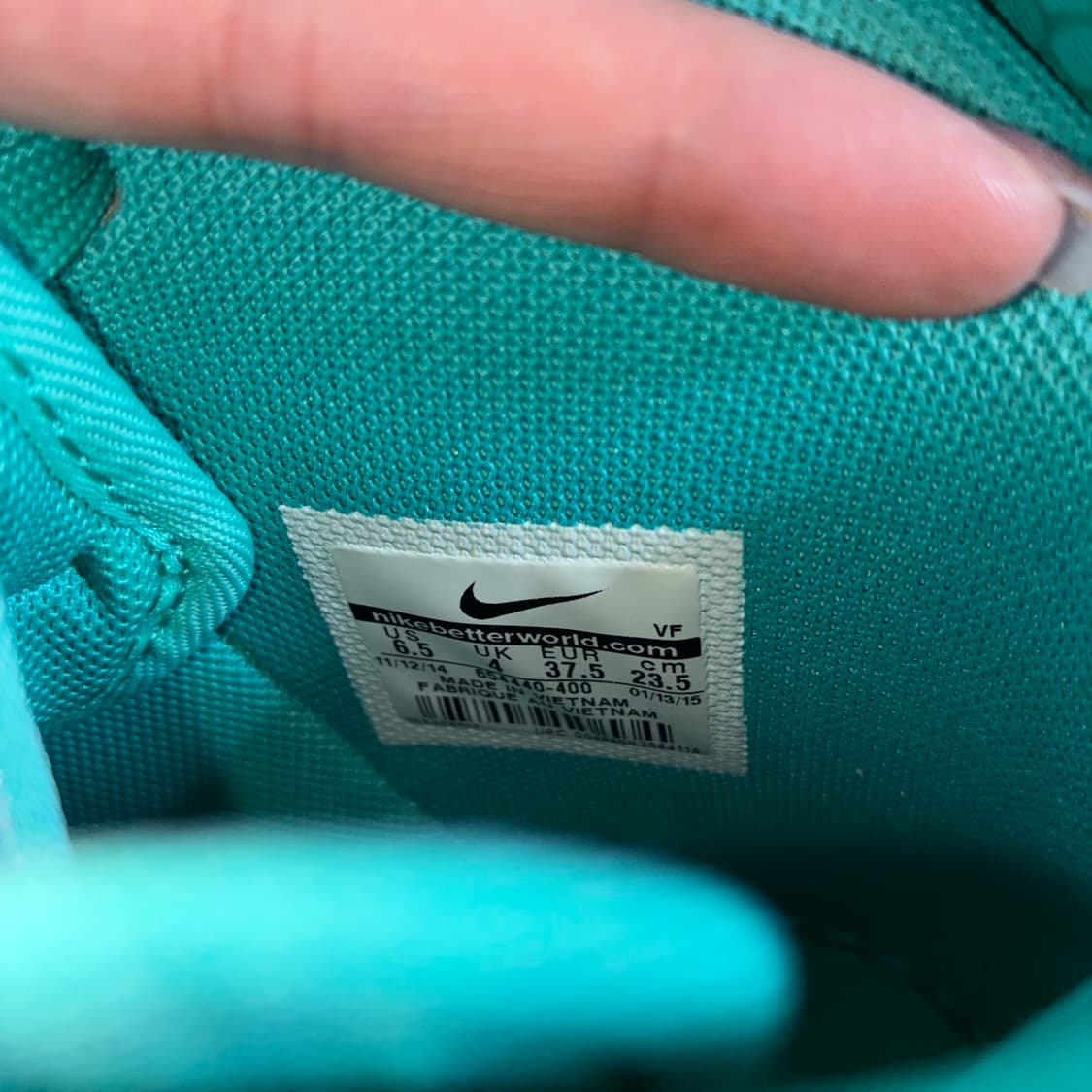 나이키 민트색 하이탑 235 상품이미지4