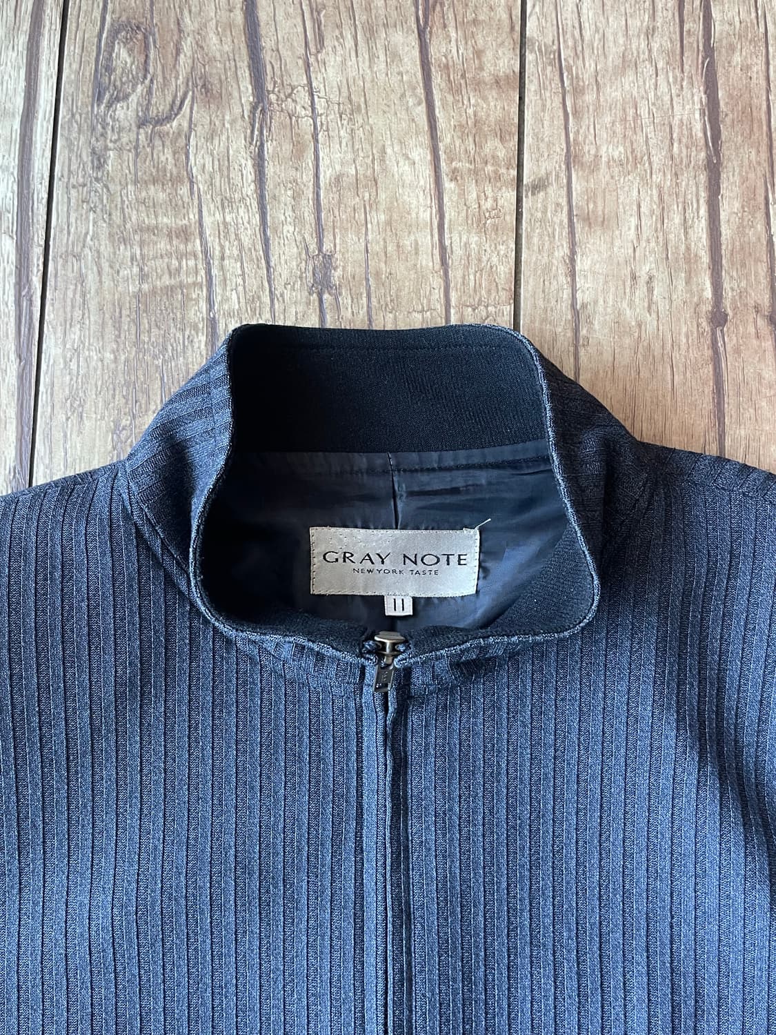 Half Neck Ribbed Blouson Jacket 상품이미지3