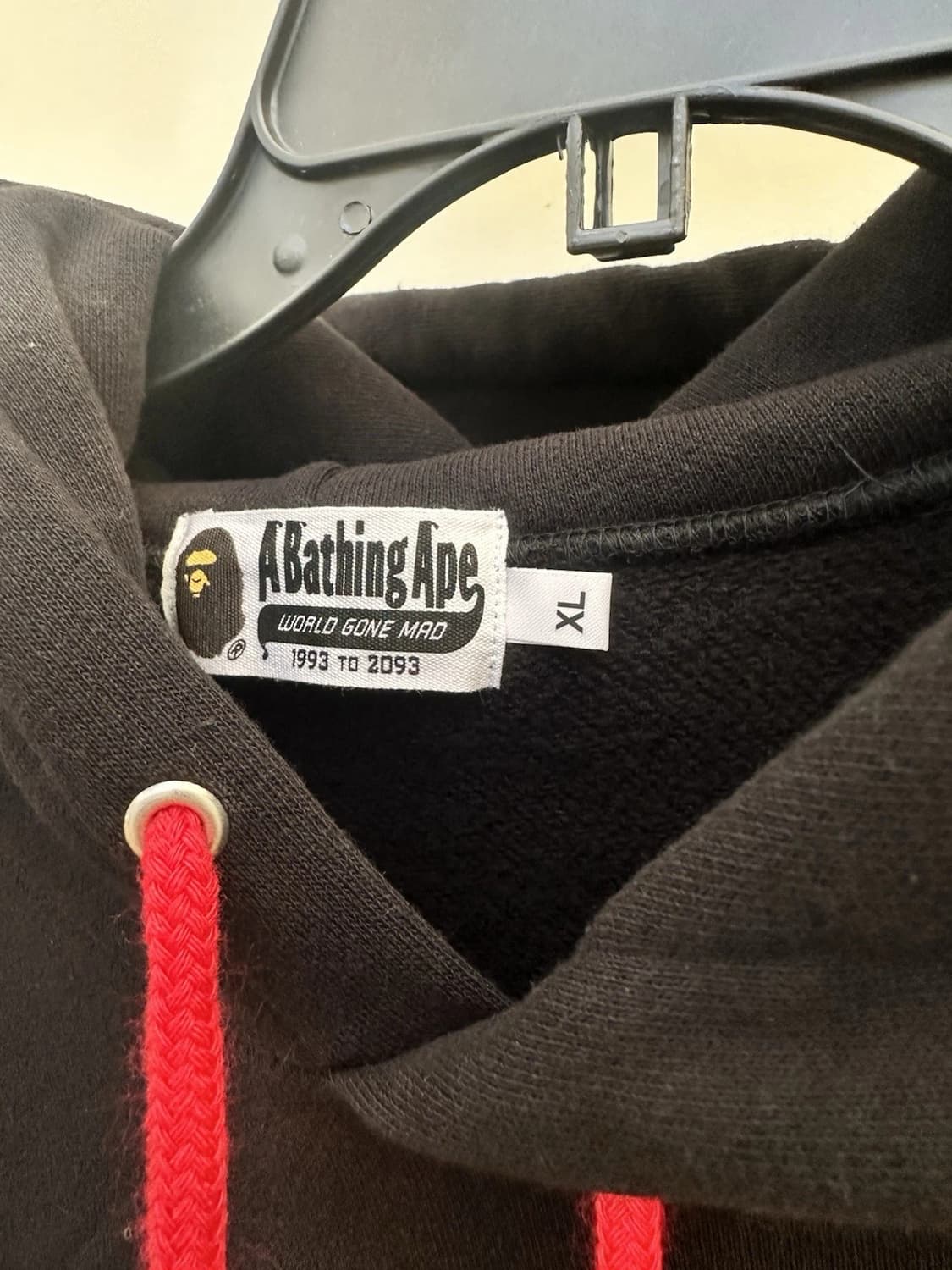 베이프 베이비 마일로 x 릴 야티 풀오버 후드티 블랙 상품이미지2