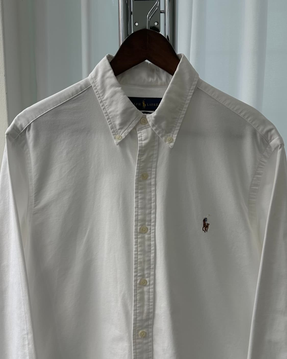 [L]폴로 랄프로렌 클래식핏 화이트 옥스포드 셔츠 상품이미지5