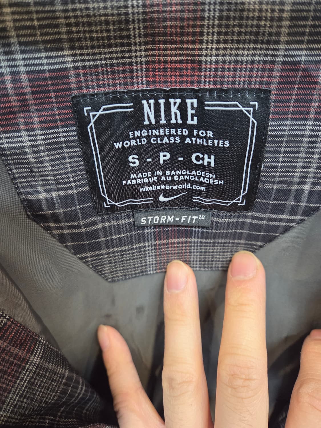 나이키 스톰핏 체크 보드 후디자켓 sp m 상품이미지3