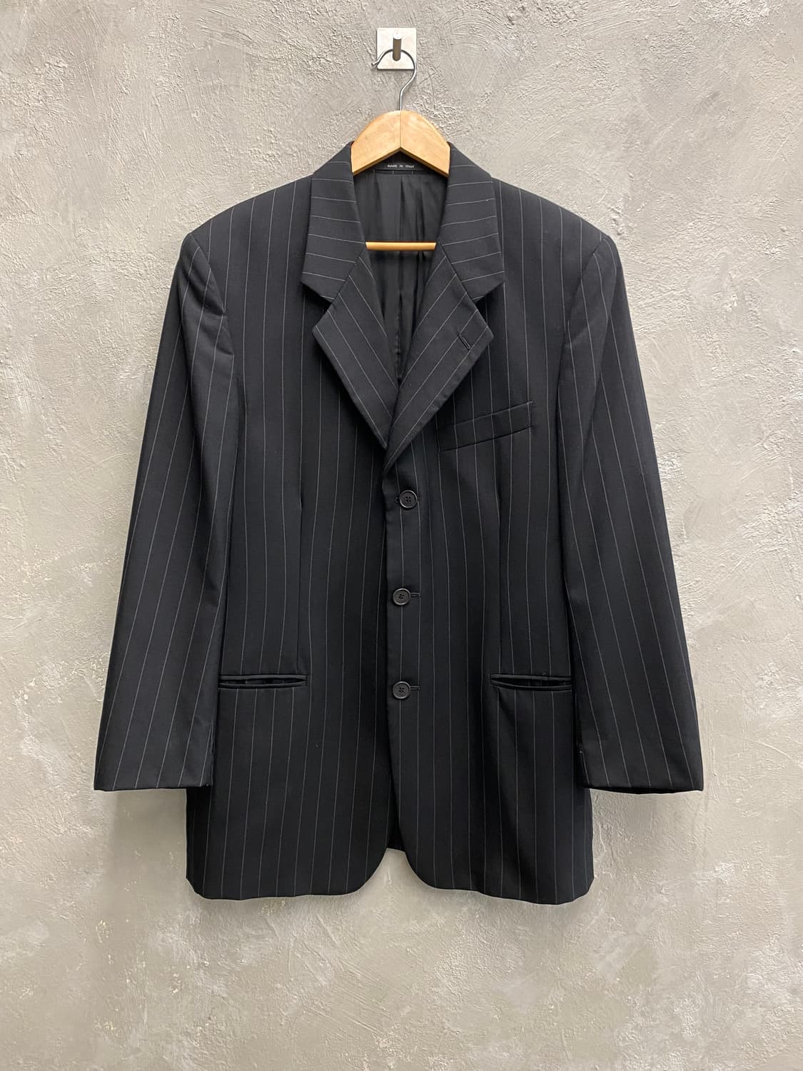 [50] 90s EMPORIO ARMANI 스트라이프 3버튼 블레이저 상품이미지2