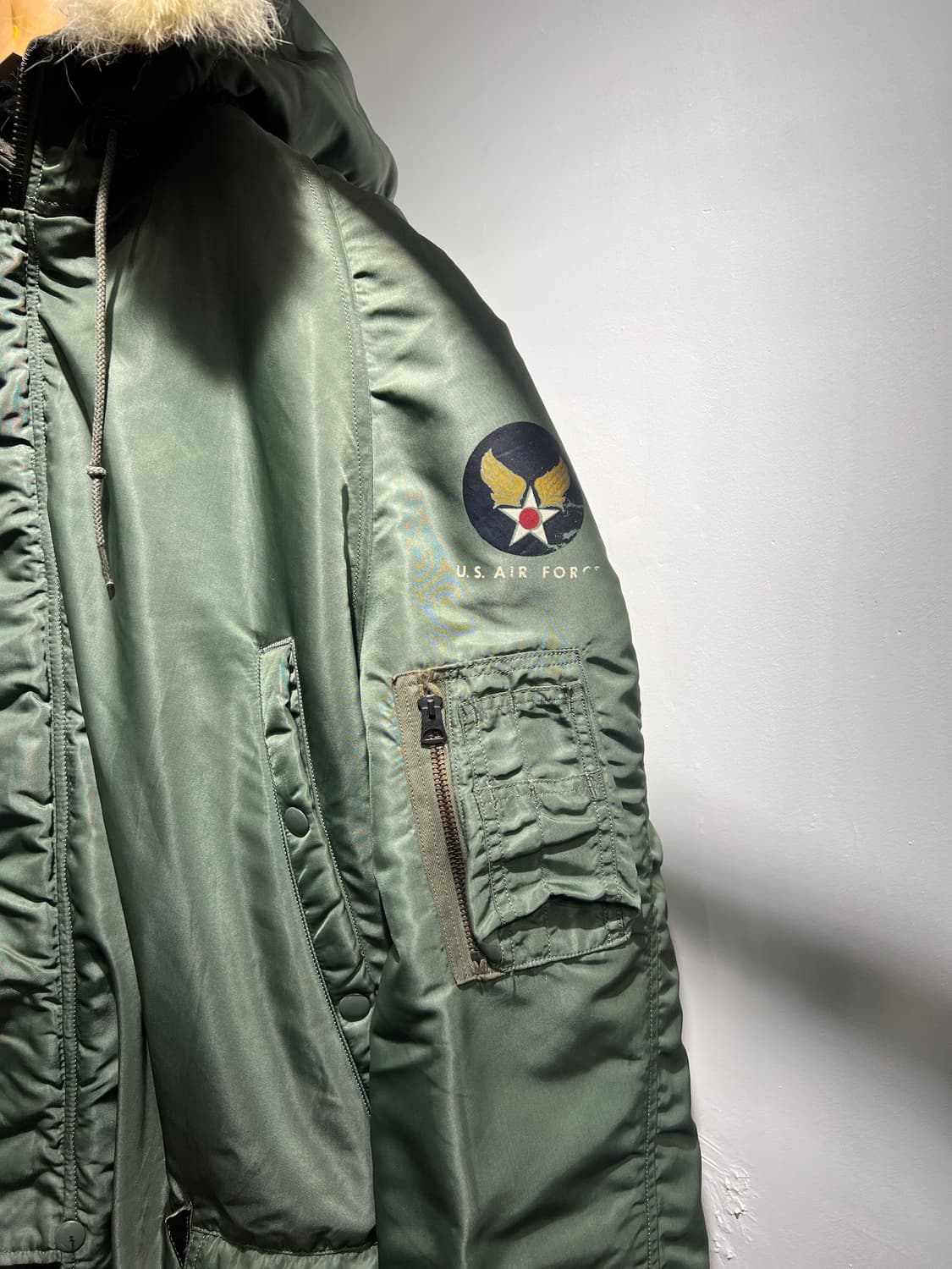 60’s 미공군 N-3B 플라잉 자켓 스카이라인 상품이미지3