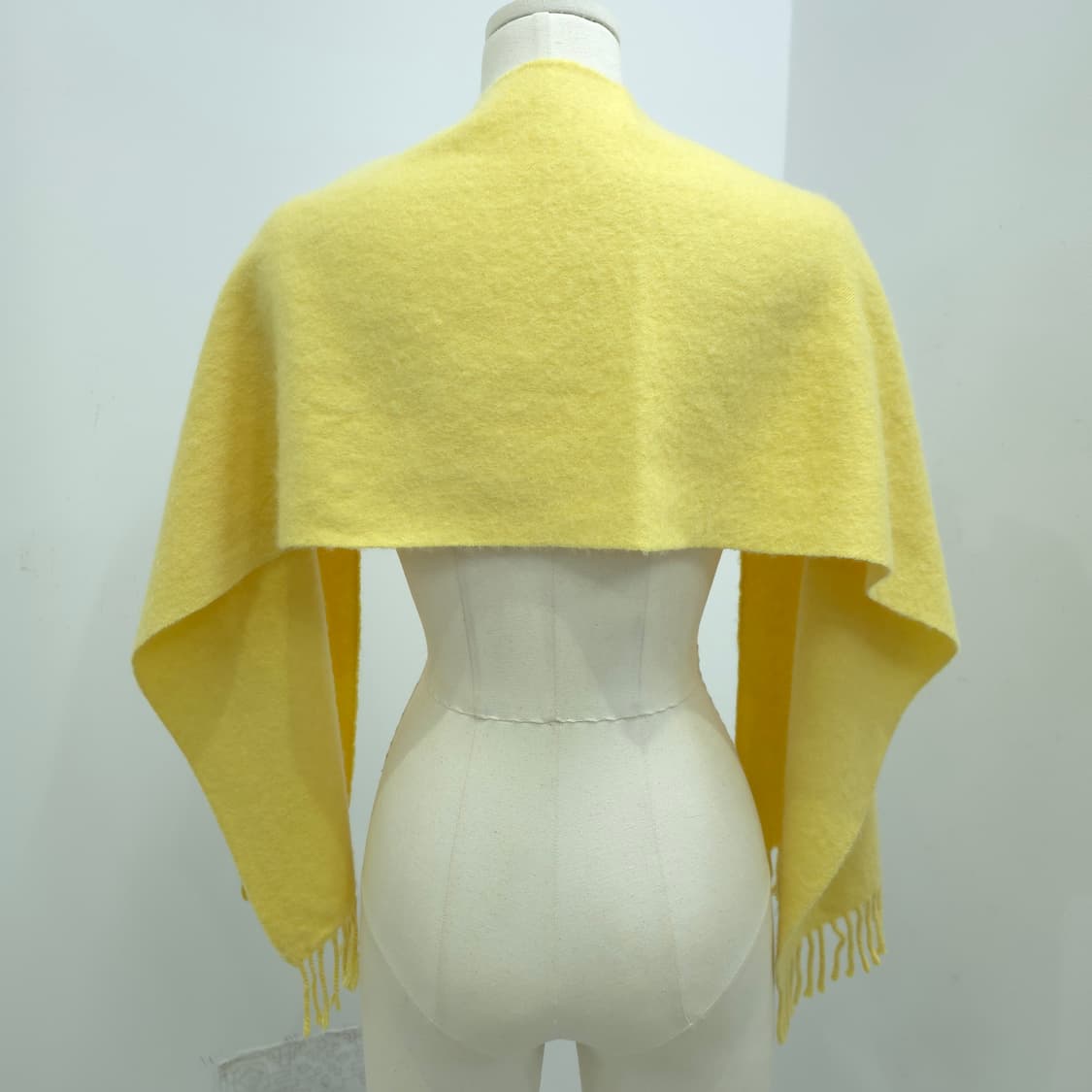 PURE 캐시미어 100 옐로우 머플러 상품이미지4