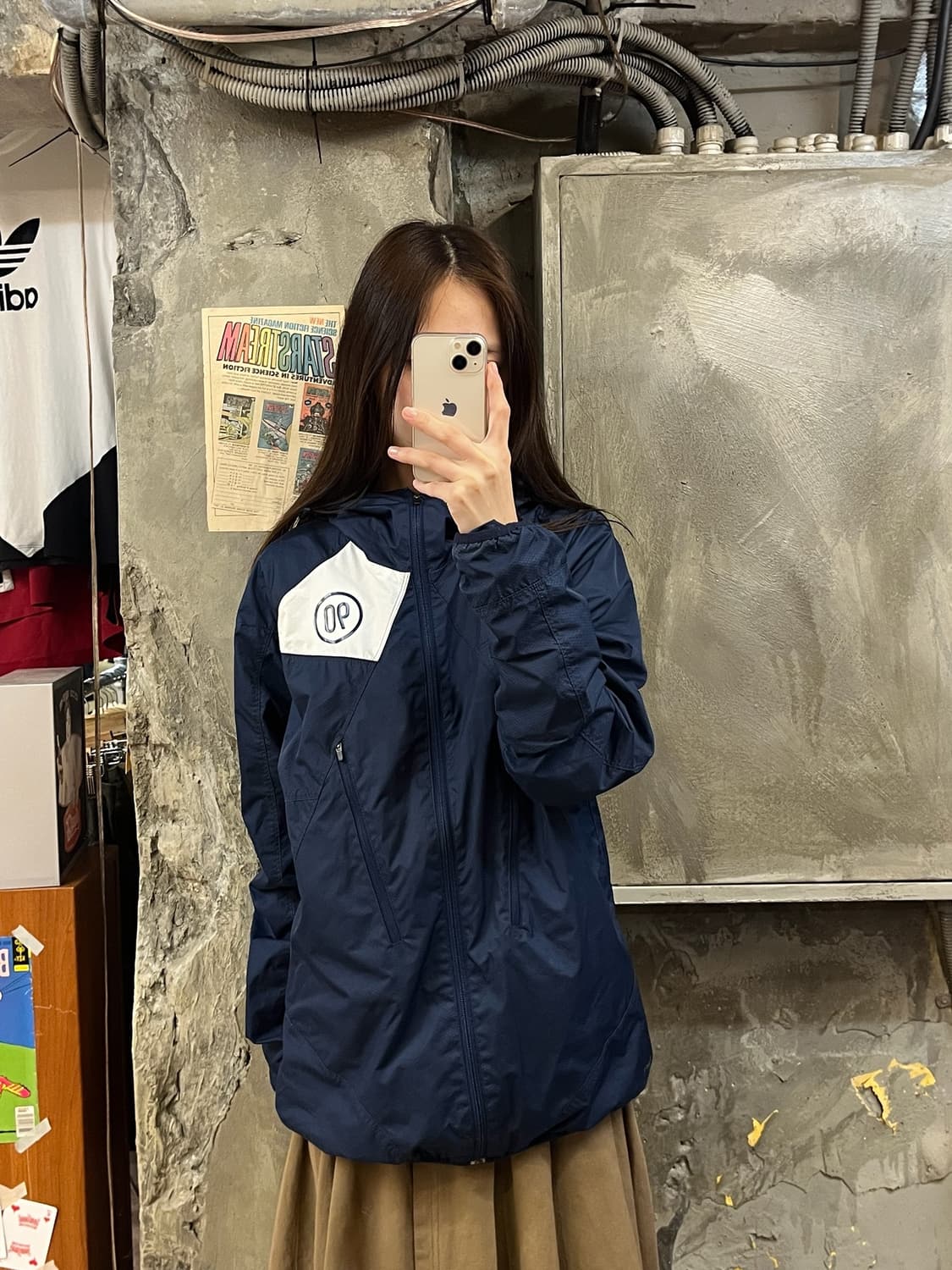 나이키 스우시 토탈90 바람막이 네이비 L #csz590 상품이미지2