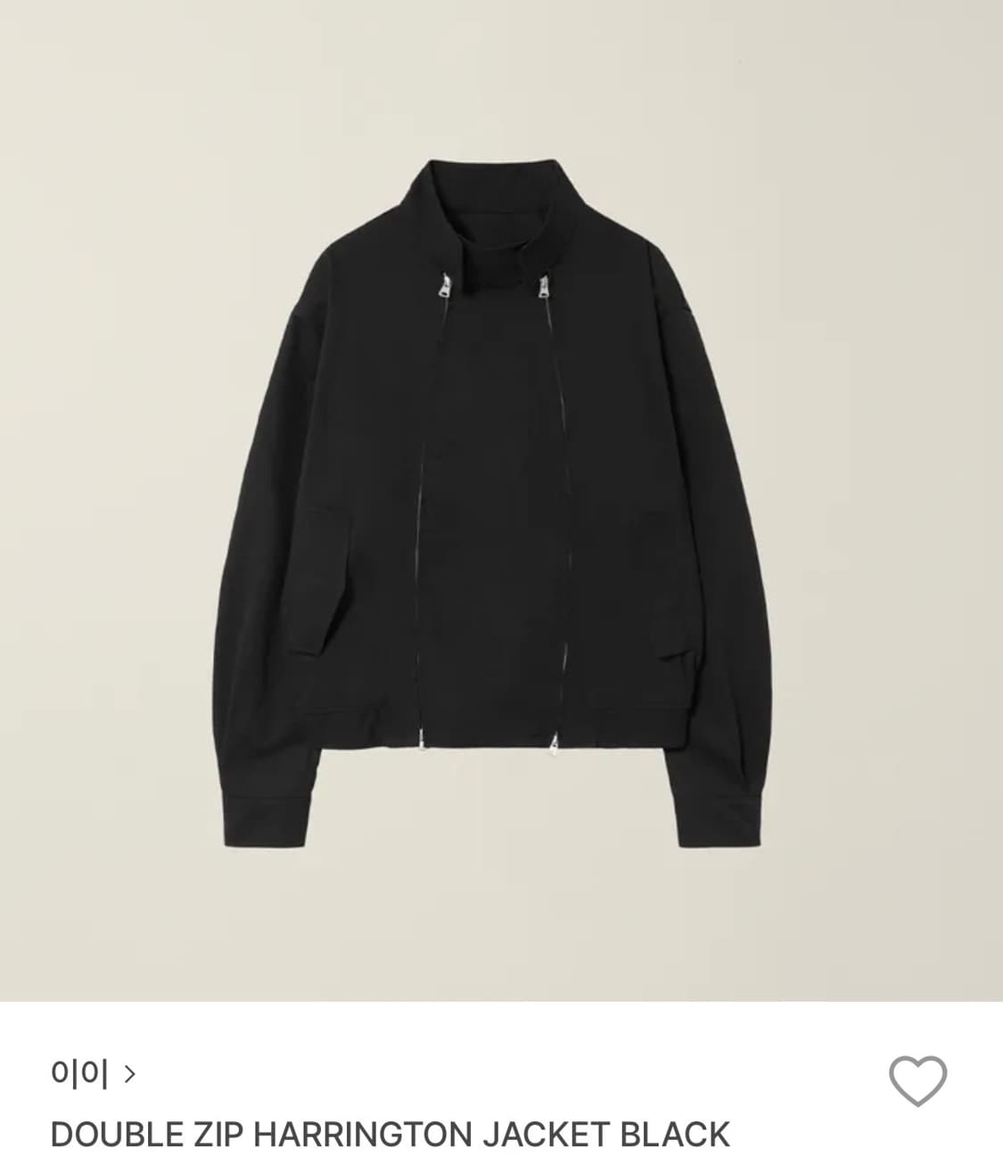 누마레 EE 더블 집업 해링본 자켓 블랙 S 상품이미지1