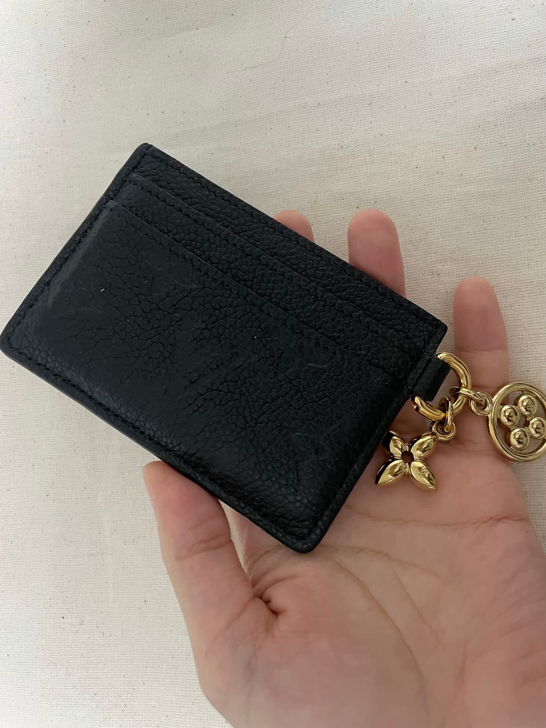 루이비통 LV 참 카드 지갑 블랙 카드홀더 상품이미지2