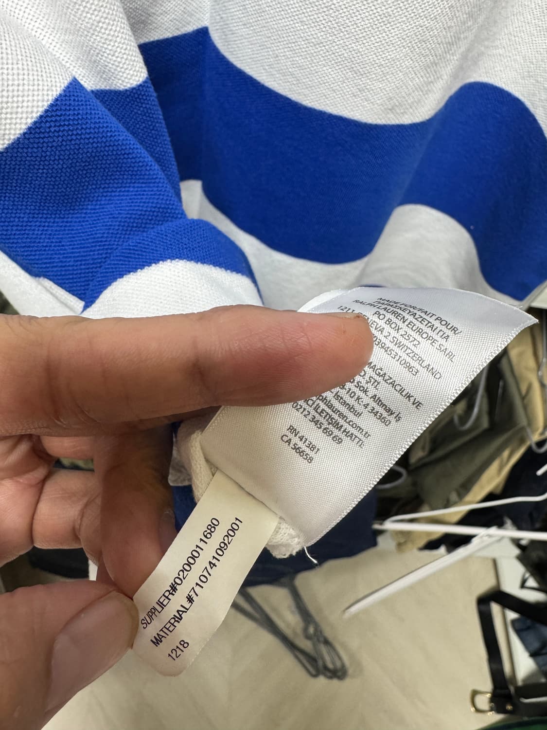 폴로 랄프로렌 럭비반팔티 pk XL 상품이미지6