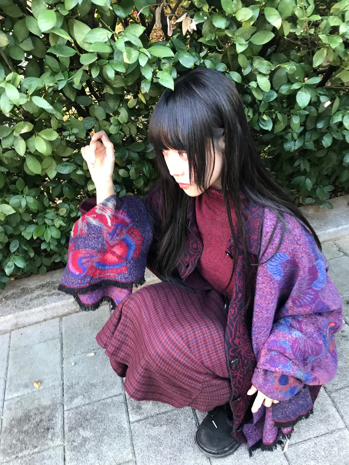 Wool Turtle Neck Knit(Burgundy 상품이미지10