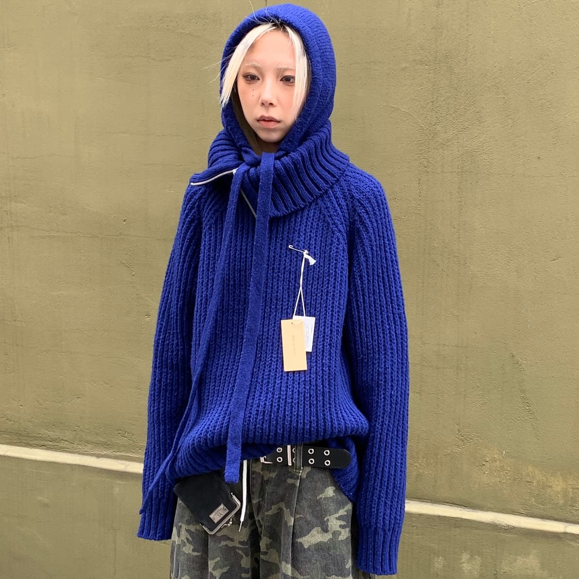 Bed J.W. Ford 후드 하이넥 스웨터 상품이미지1