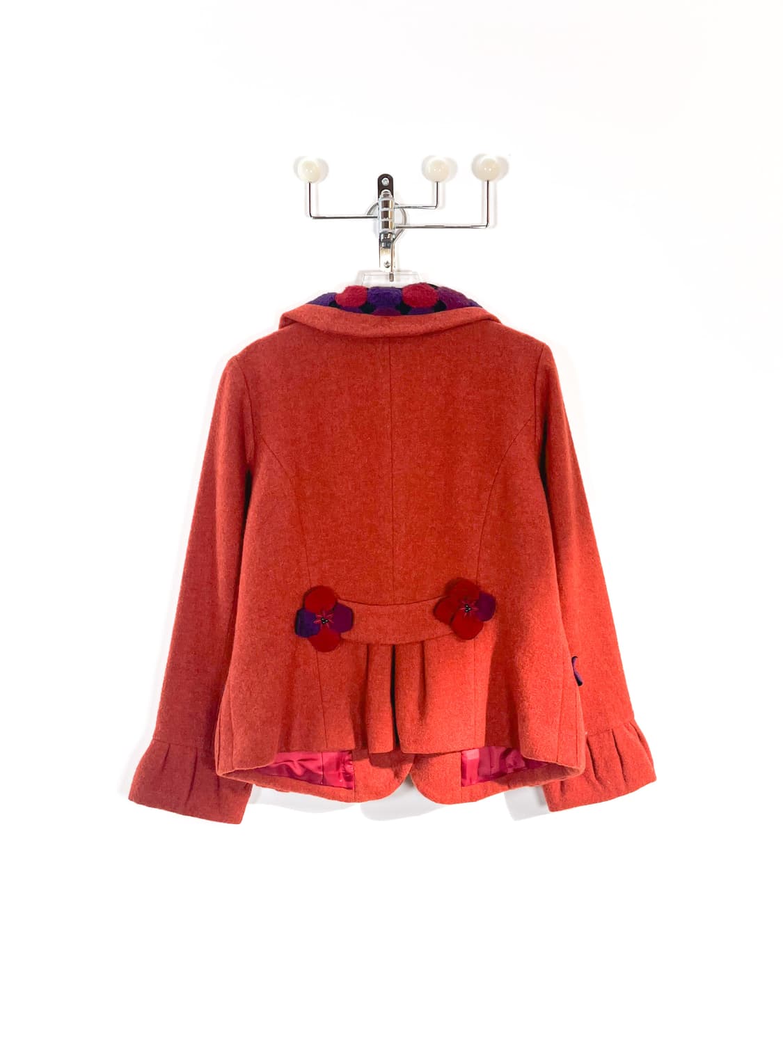 빈티지 울 플라워 코사지 자켓 상품이미지8