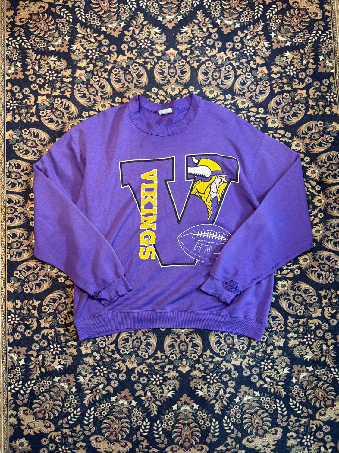 90s 헤인즈 NFL 디스트레스드 스웻셔츠 상품이미지1