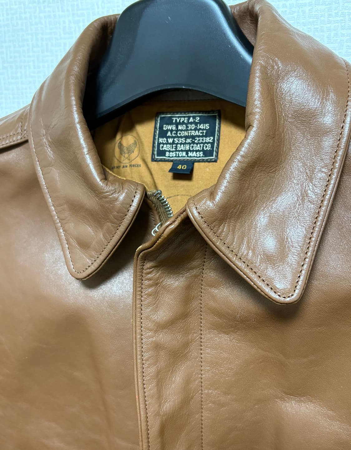(40)리얼맥코이 A-2 홀스하이드 레더자켓 상품이미지2