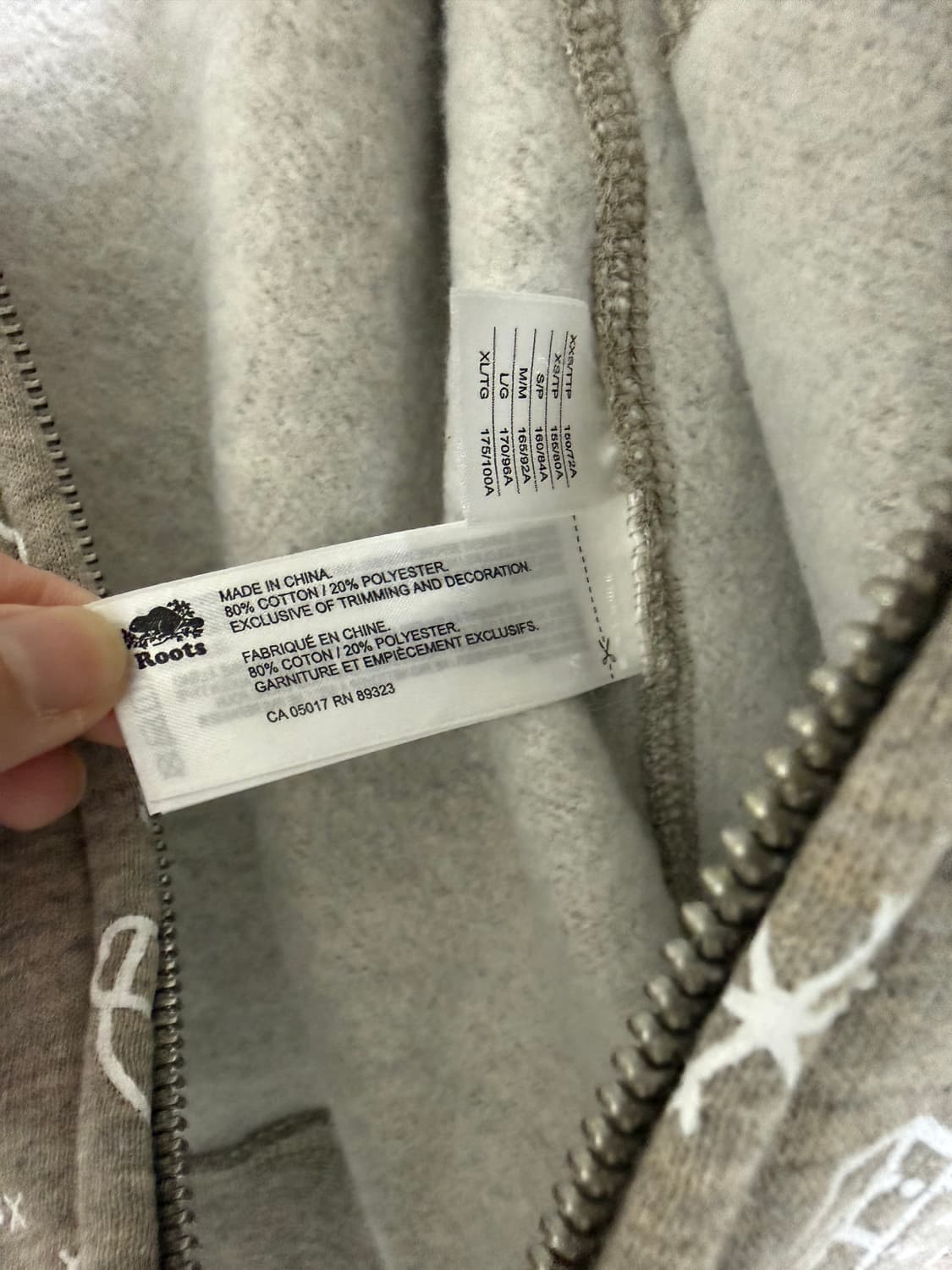 Roots 그레이색 후드 집업 재킷 상품이미지7