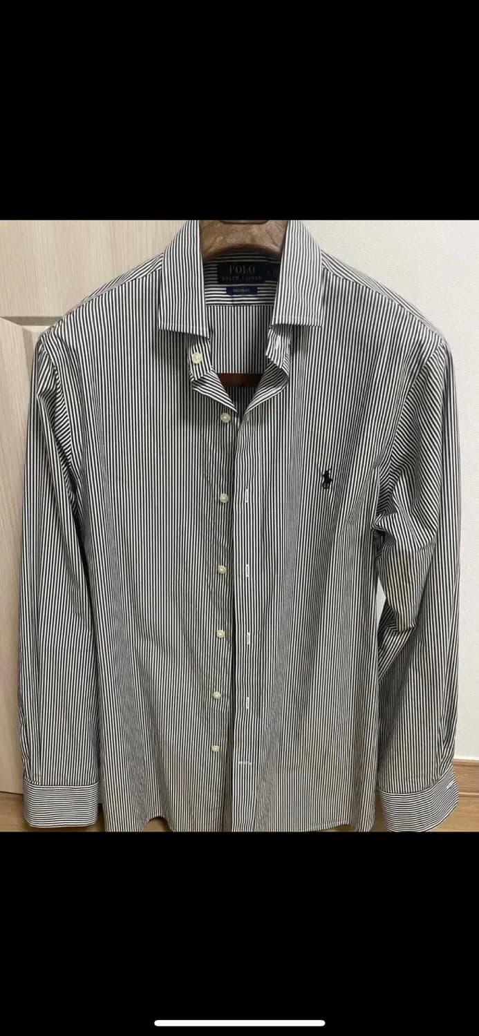 폴로 랄프로렌 M 100-103 이지케어 커스텀핏 스트라이프 셔츠 상품이미지1