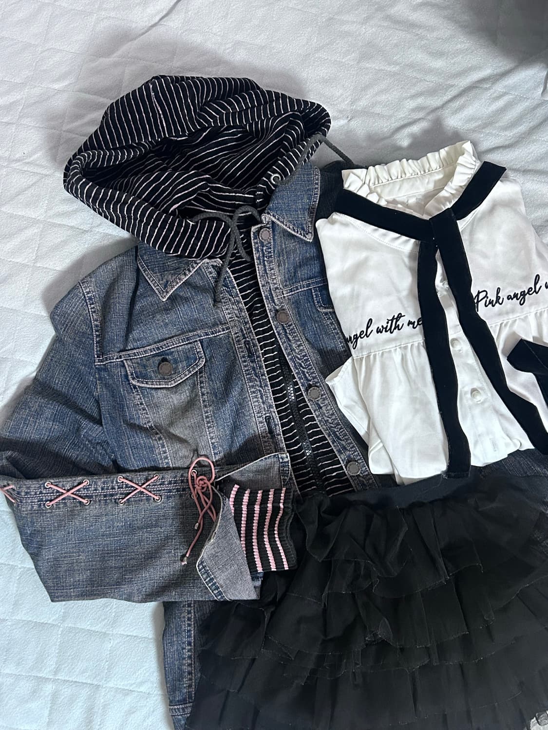 코디세트 판매합니다! 4pcs 빈티지 큐빈티지 데스라이즈 포켓걸 케케체  상품이미지1