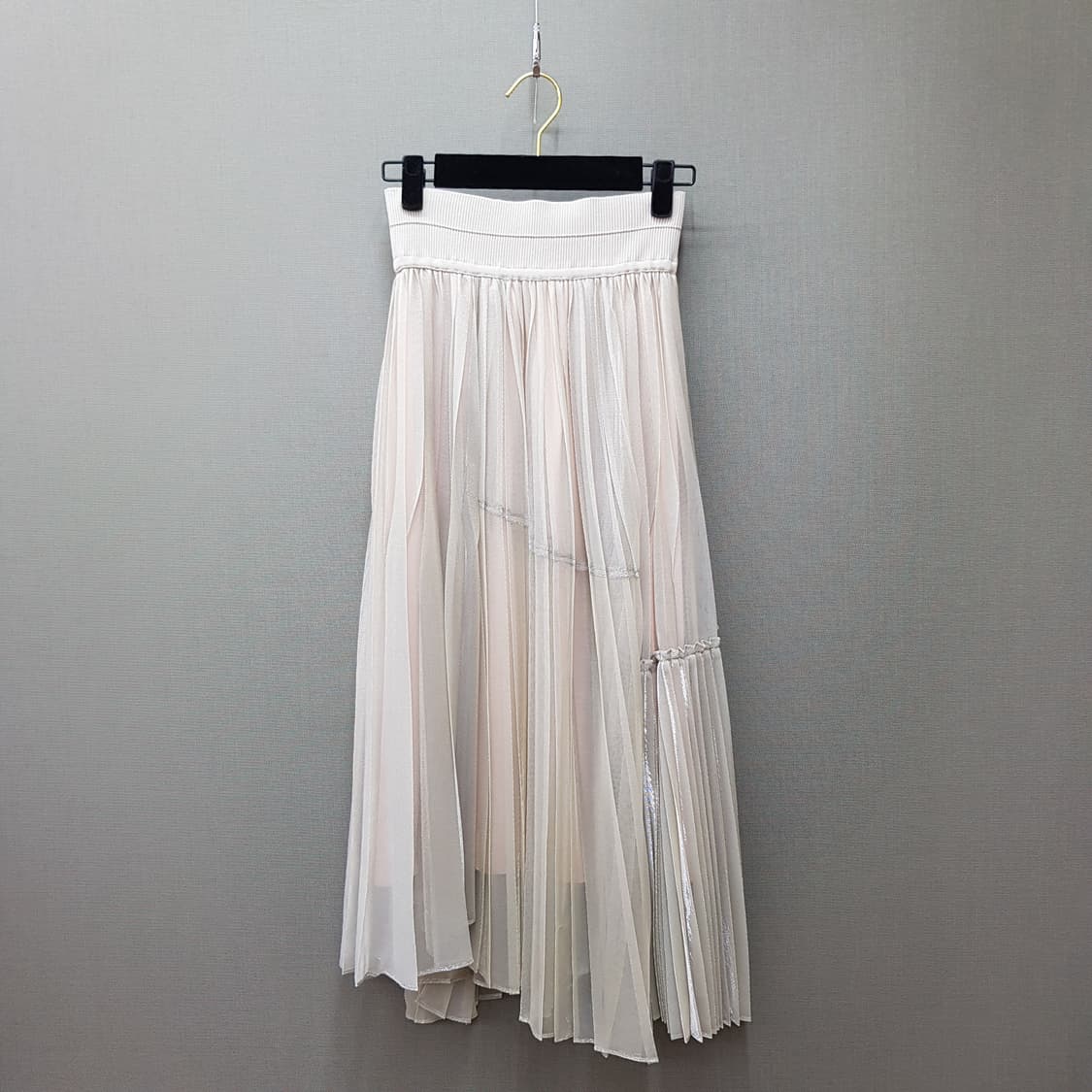 한섬 시스템 2021 언발 플리츠 롱 스커트 61-90사이즈 상품이미지6