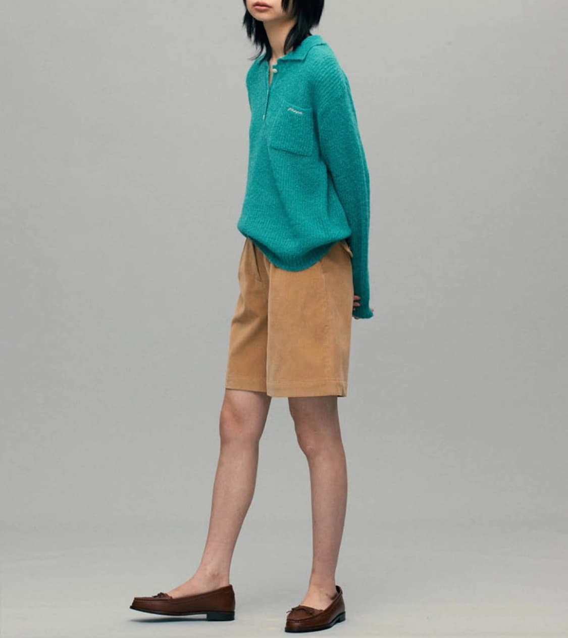 SIENNE Symbol mint knit 시엔느 니트 상품이미지3