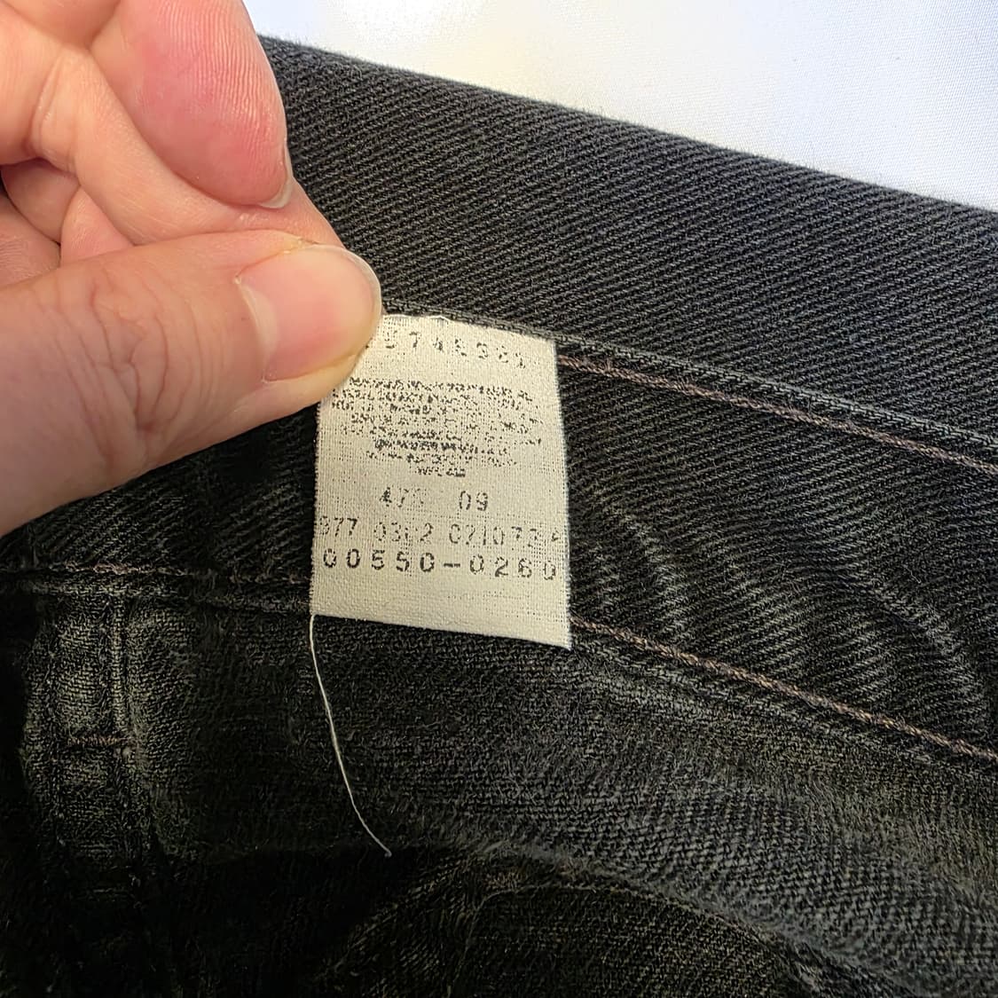 [W33L30]리바이스 550 블랙 데님 팬츠 상품이미지9