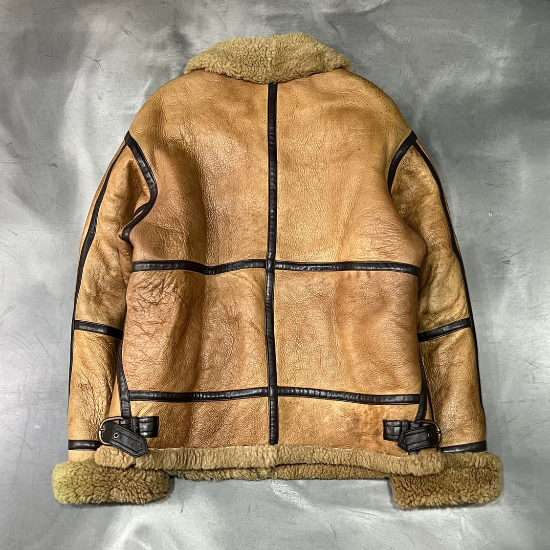  B3 리얼레더 무스탕 자켓 y14446 상품이미지2