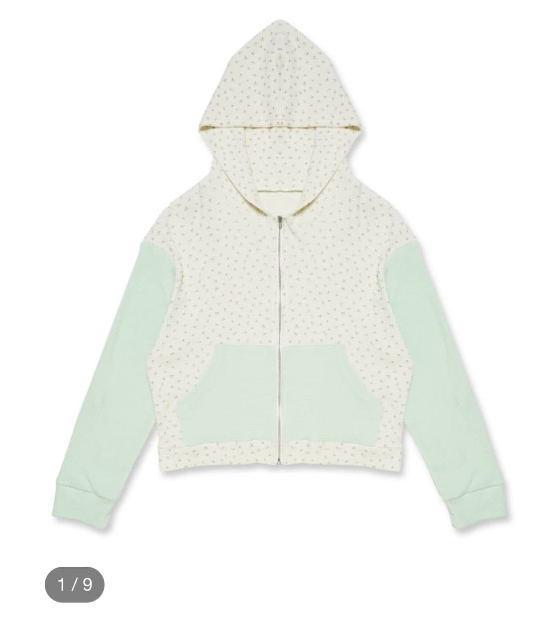ALLOY WAFFLE FLOWER ZIP UP HOODIE 상품이미지3