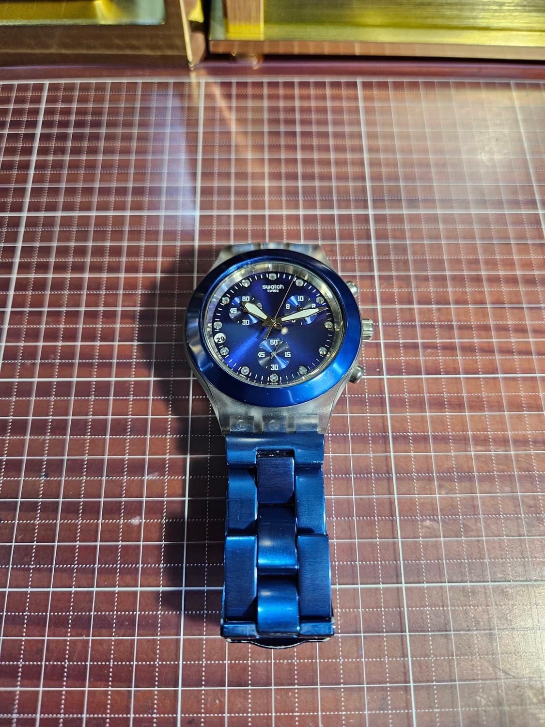 스와치 블루 아이러니 시계 크로노그래프 상품이미지3