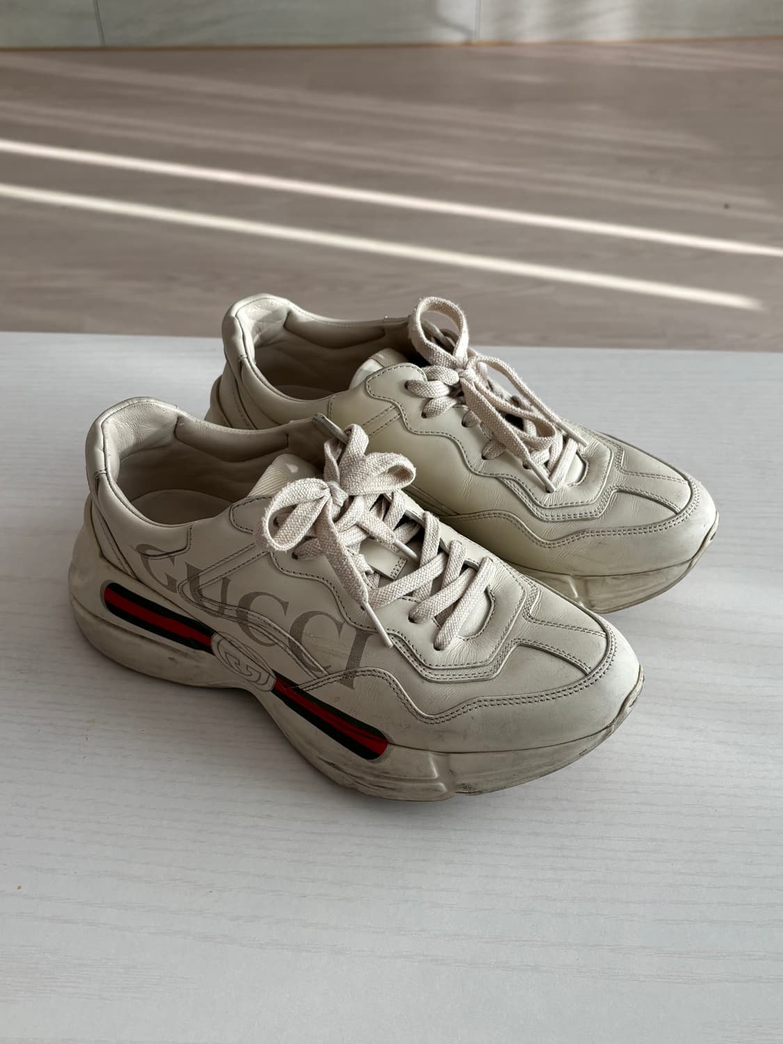 구찌(gucci) 라이톤 스니커즈 5 1/2size(250-255) 상품이미지9