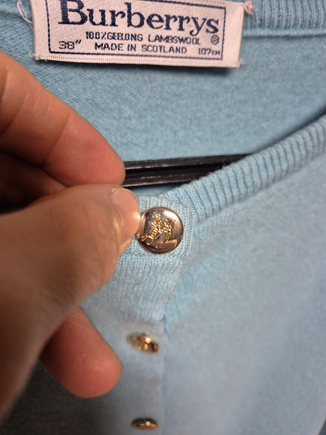 버버리 여성 울 가디건 상품이미지2