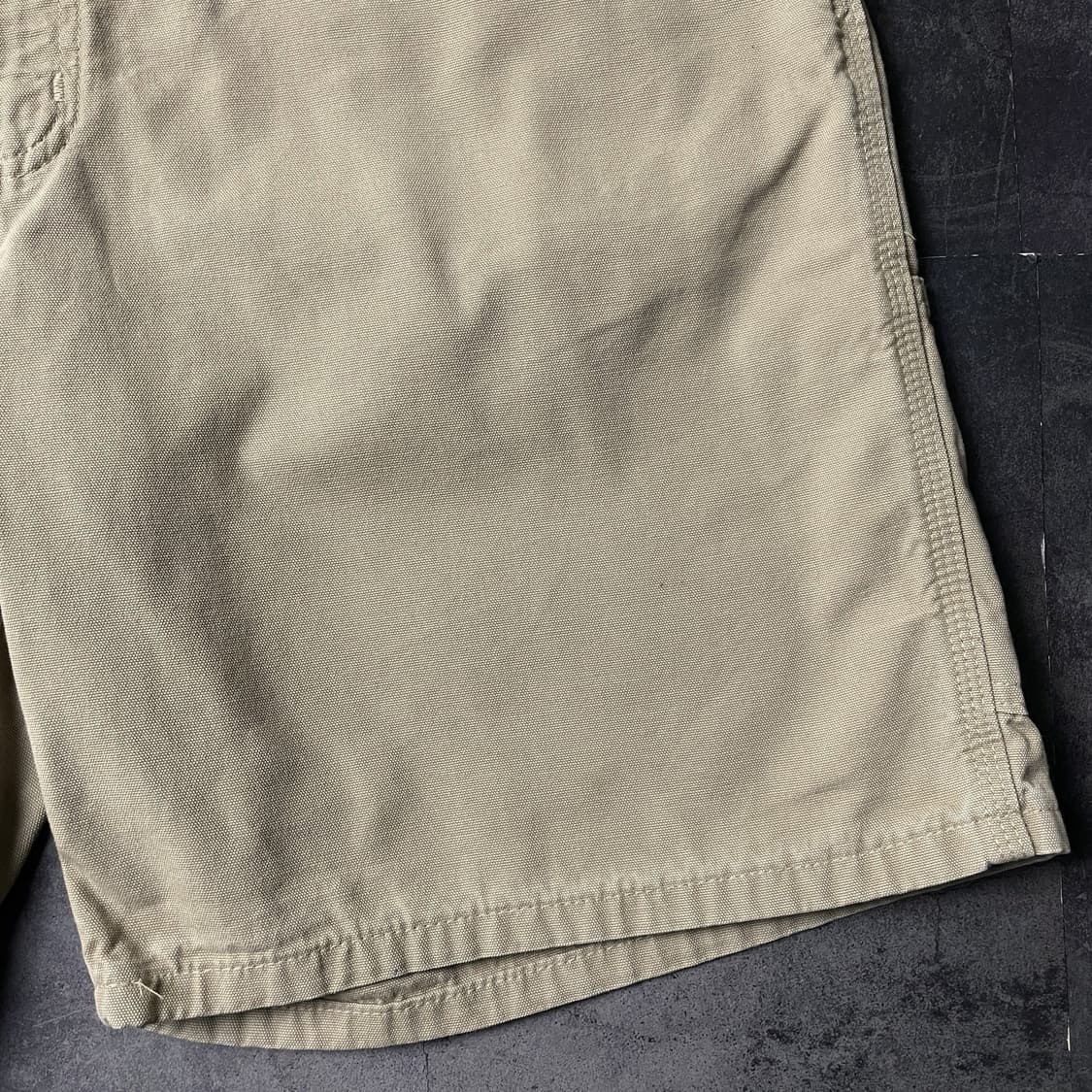 CARHARTT 칼하트 베이지 캔버스 유틸리티 하프팬츠 A01014 상품이미지5