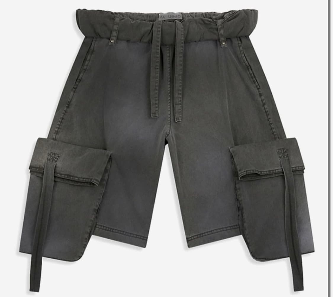 오픈와이와이 rolled waist cargo shorts 차콜 상품이미지1