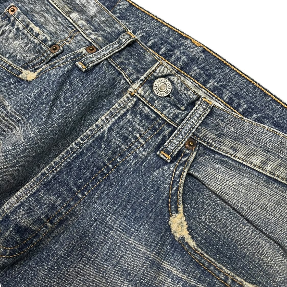00s 리바이스 501 워싱 데님팬츠 상품이미지5