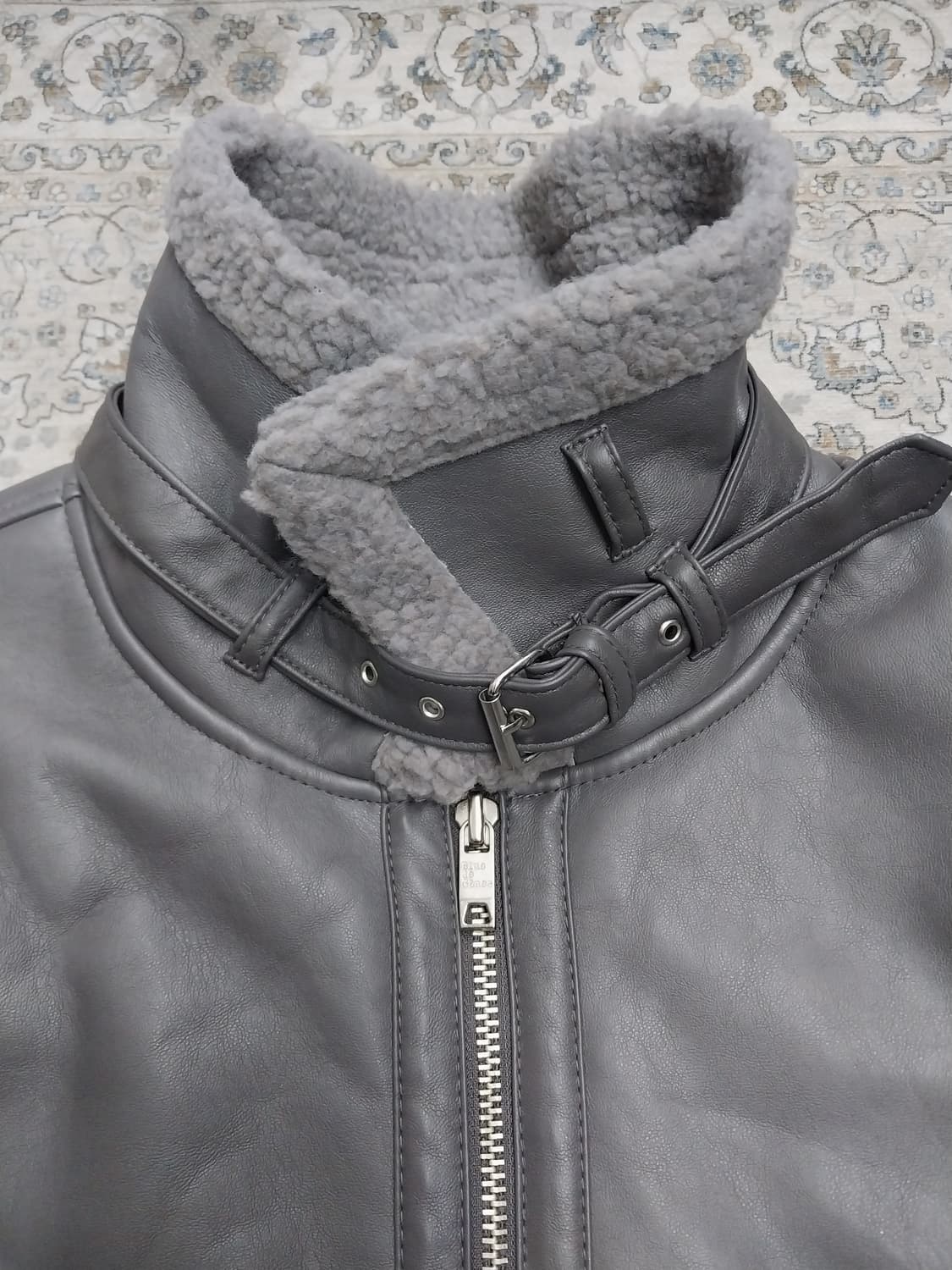 블루드 진 이너 패딩 롱 무스탕 L(77까지가능) 상품이미지2