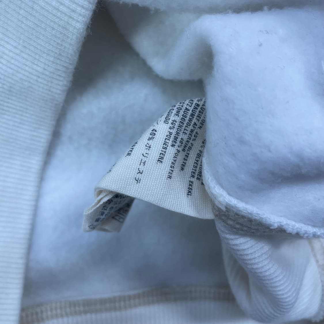 아베크롬비 스펠 로고 후드집업 화이트 상품이미지4