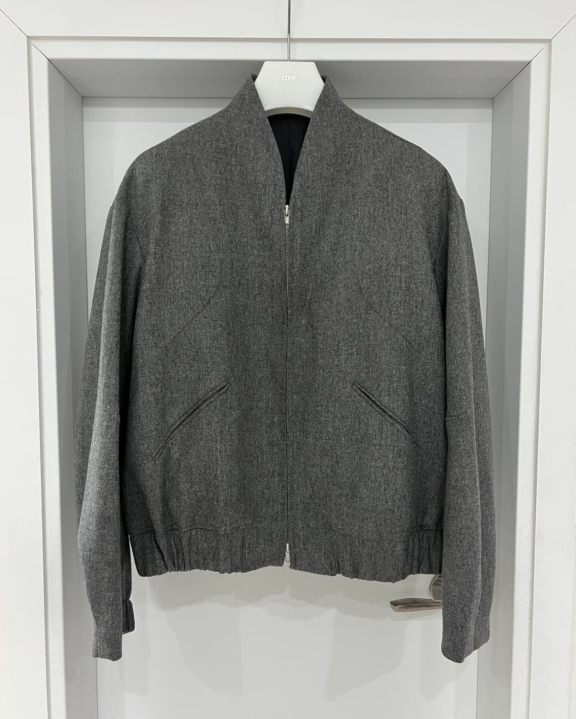 Coor Wool Shawl Collar Varsity Jacket 상품이미지5