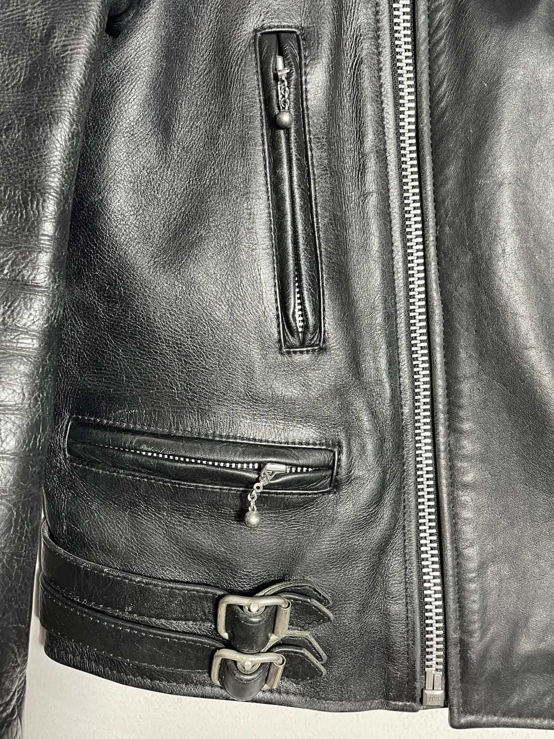 FAST LANE 패스트 레인 블랙 가죽 라이더 자켓 상품이미지5