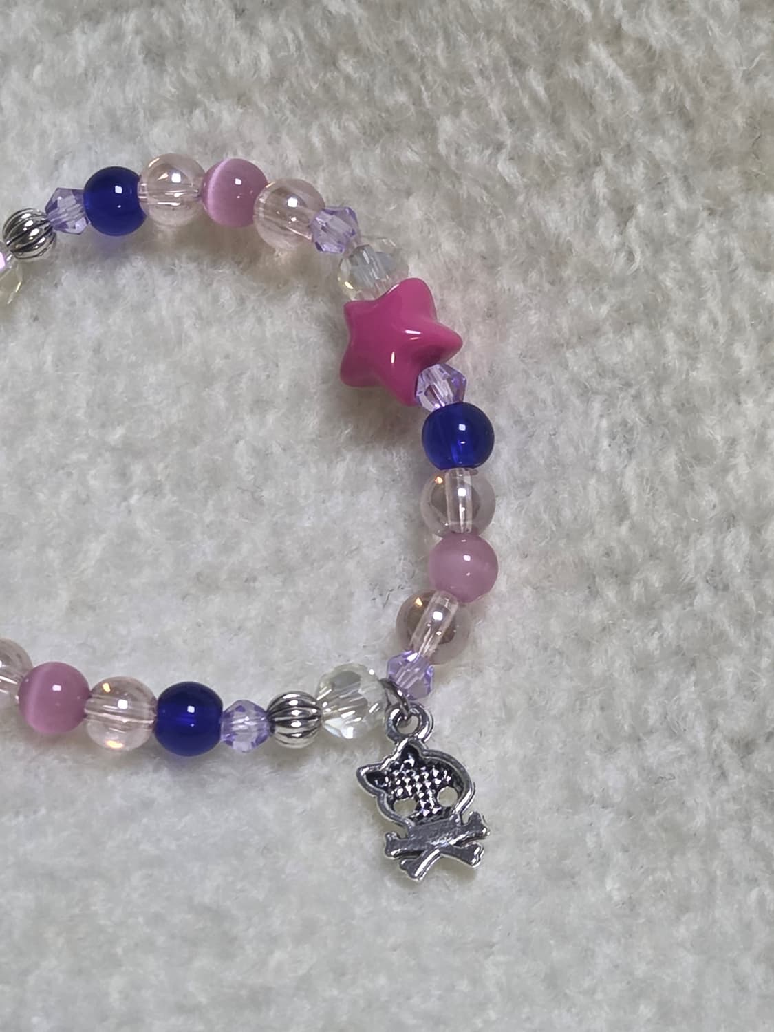 [핸드메이드] 귀여운 해골 비즈팔찌 상품이미지2