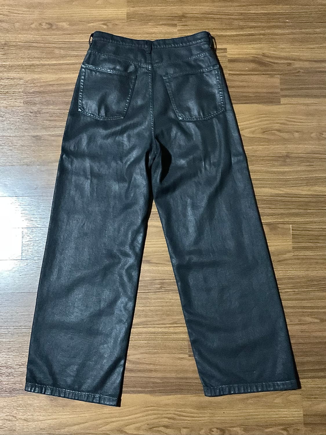 Cos 코스 볼륨 와이드 레그 코팅 왁스 진 27 상품이미지4