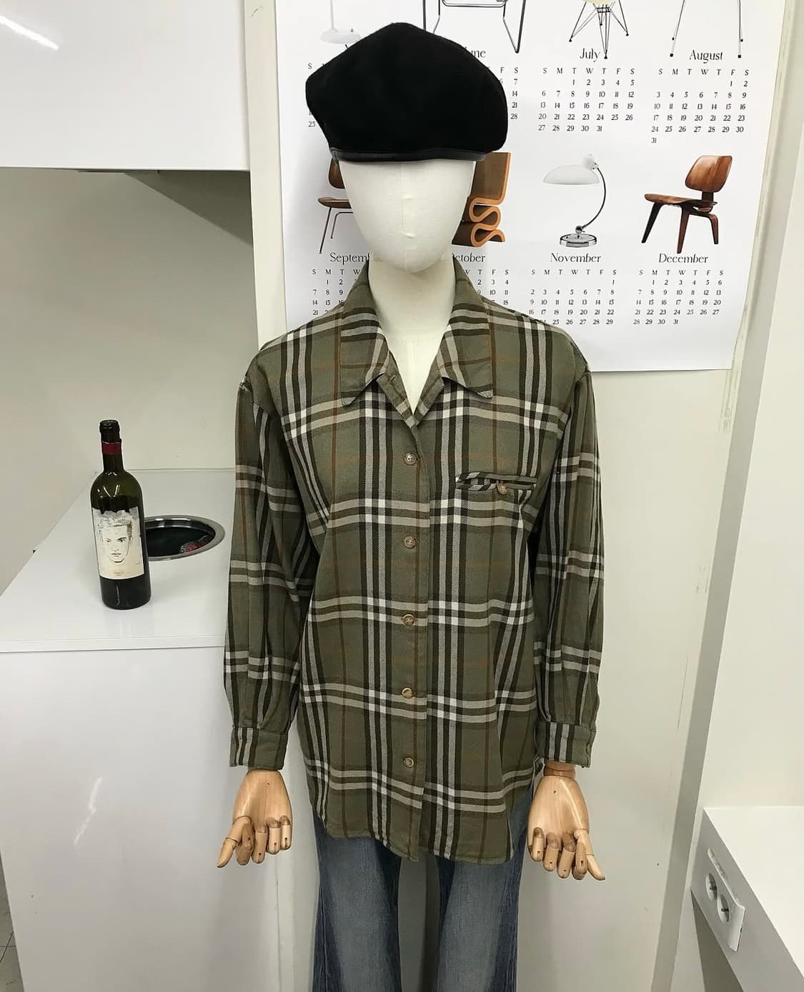 버버리 체크 울 셔츠 상품이미지6