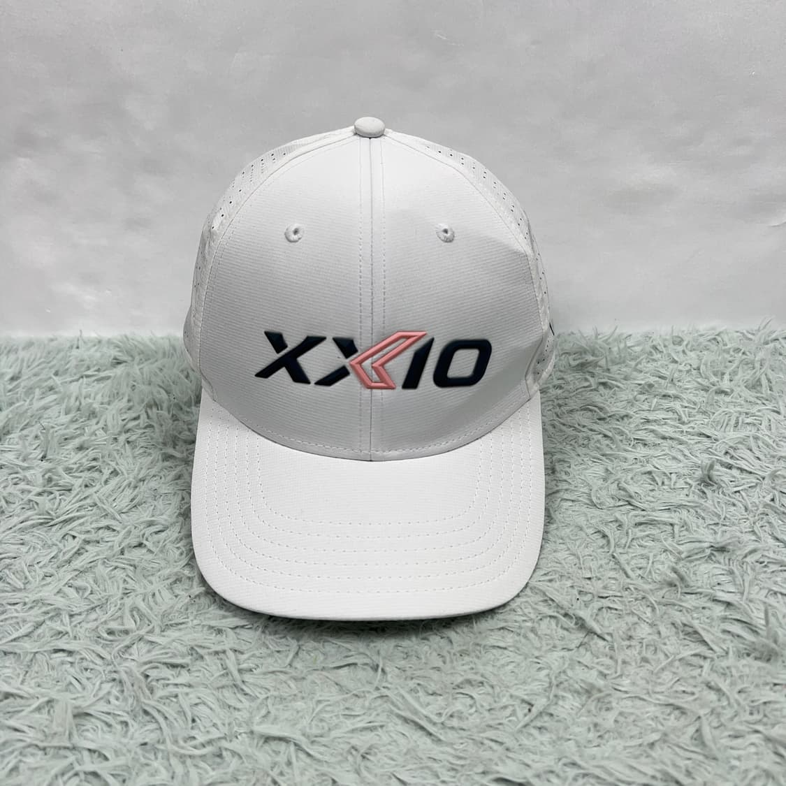 젝시오 XXIO 화이트/핑크 로고 골프 모자 상품이미지1