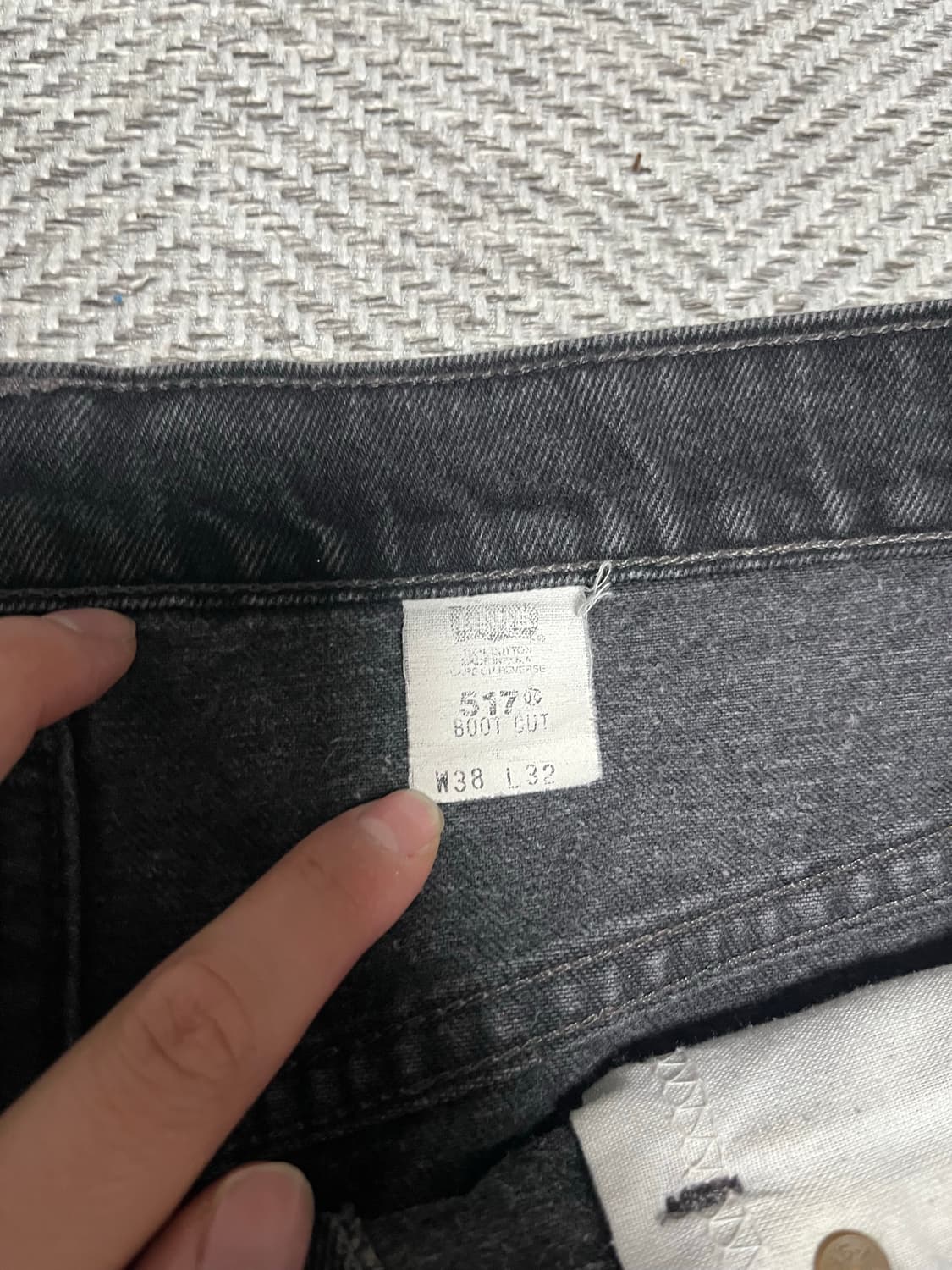 90s 리바이스 517 블랙 38x32 상품이미지4