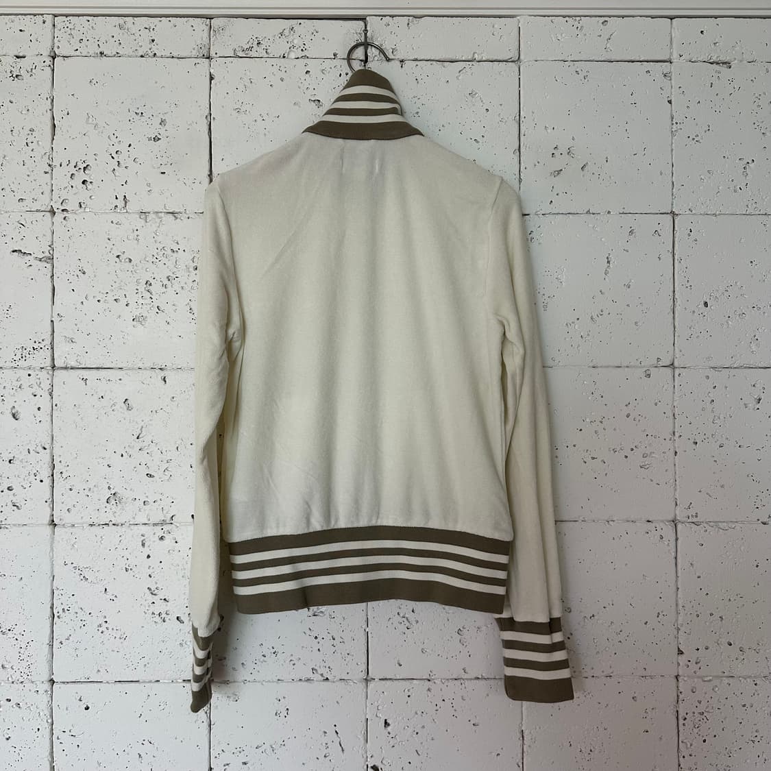 우먼M 아디다스 벨벳 트랙탑 저지 크림 상품이미지6