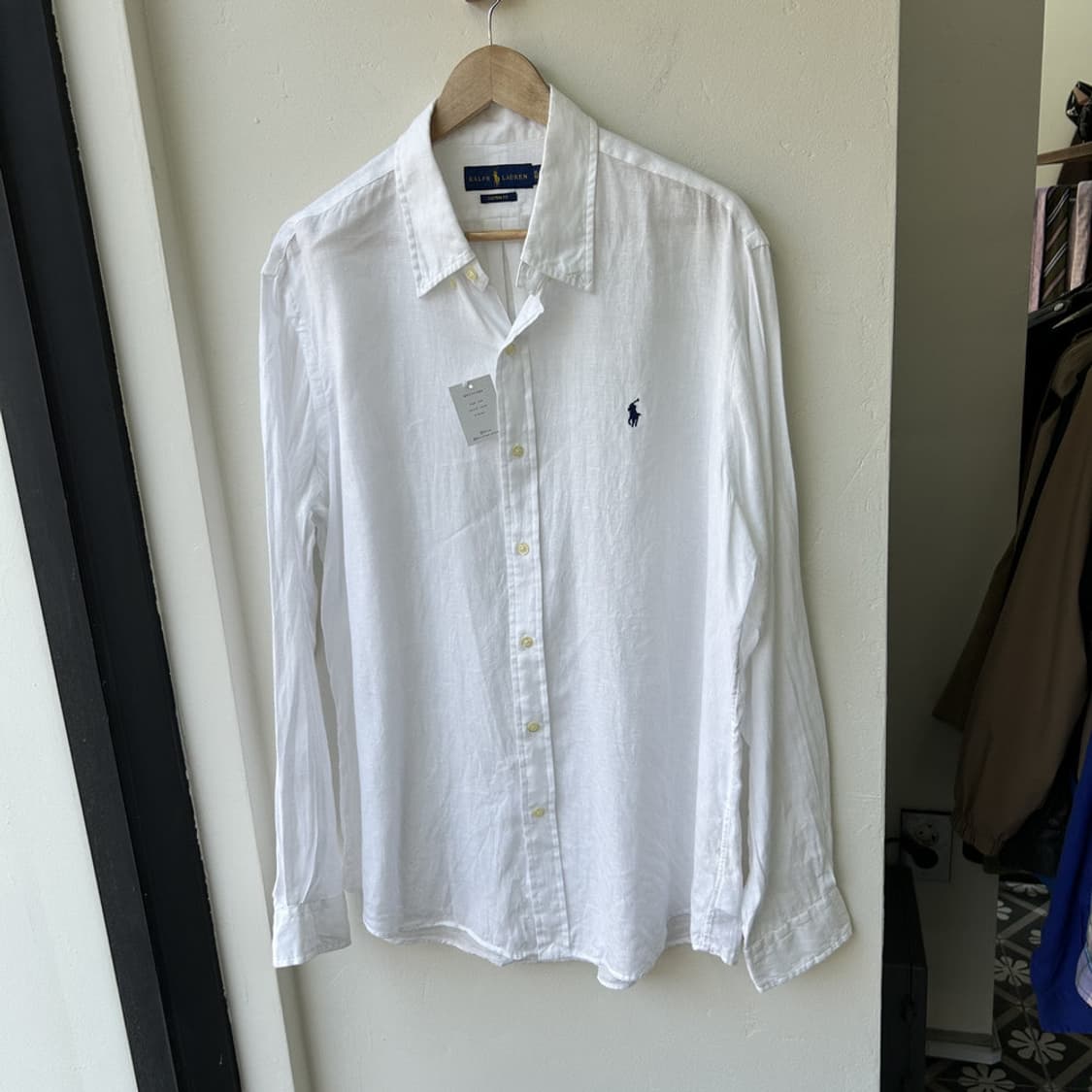 16724 - 폴로 랄프로렌 화이트 린넨 셔츠 상품이미지2
