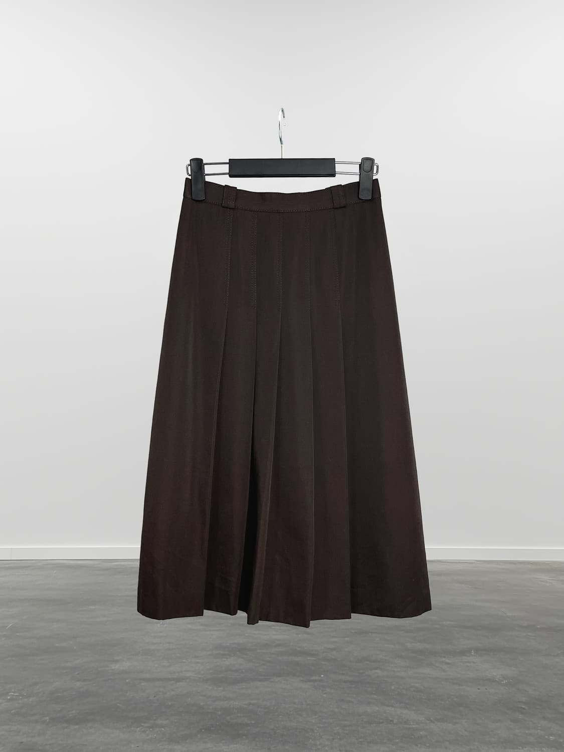 EMMA 플리츠 울 롱 스커트  상품이미지1