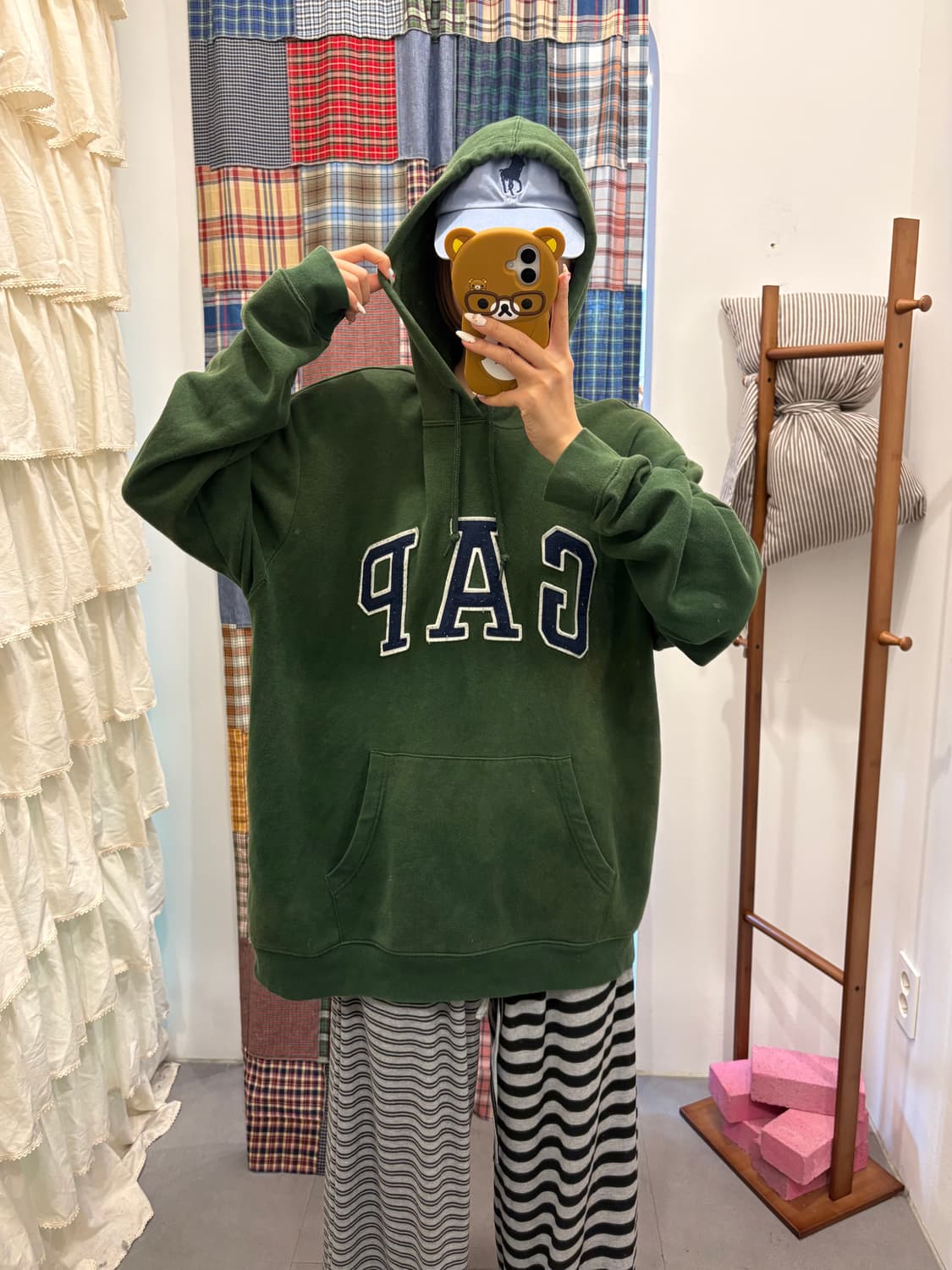 갭 그린 후드티 상품이미지3