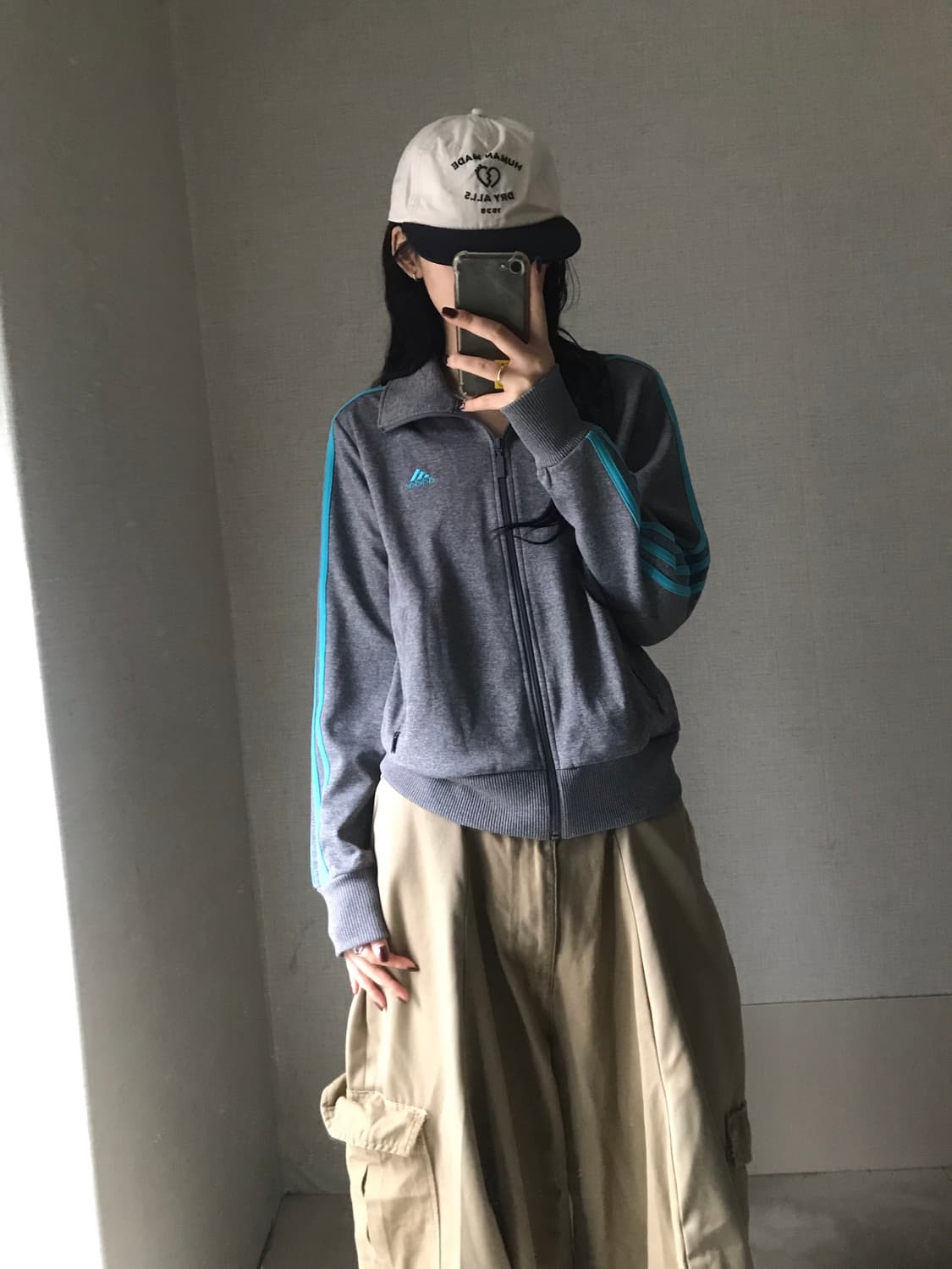아디다스 그레이 연하늘 져지 상품이미지5
