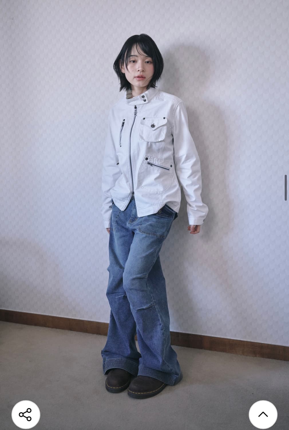 허그유어스킨 라이더 코튼 자켓 상품이미지2